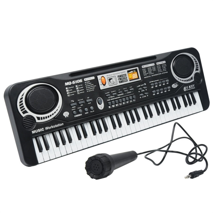 MQ6106 61-Keys Multifunctional Electronic Organ Children Toy with Microphone, Spec: Battery Version - Keyboard Instruments by buy2fix | Online Shopping UK | buy2fix