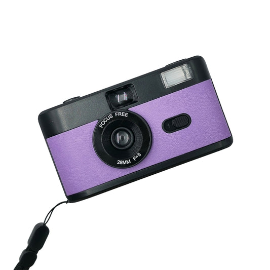 R2-FILM Retro Manual Reusable Film Camera for Children without Film(Black+Purple) - Consumer Electronics by buy2fix | Online Shopping UK | buy2fix