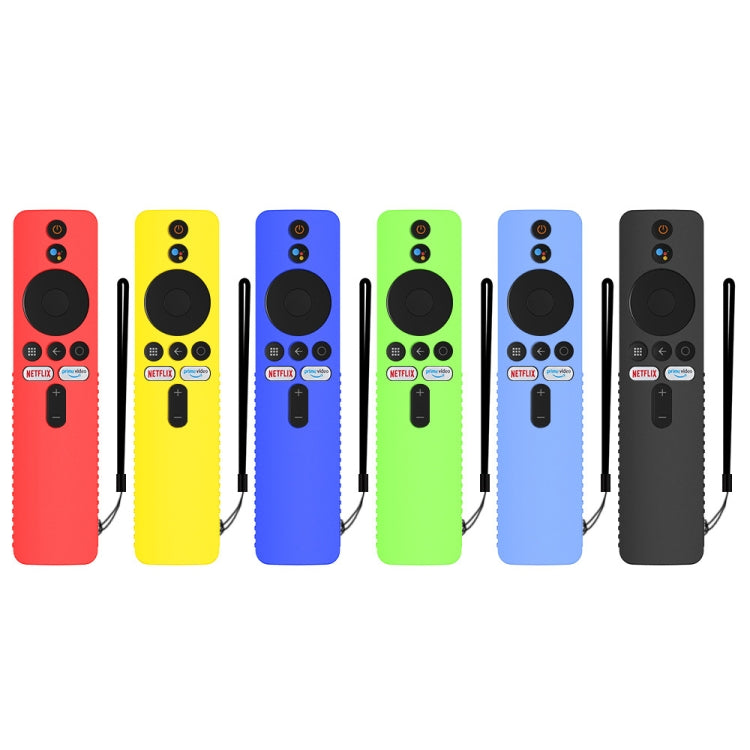 For Xiaomi 4K TV Stick Y48 Remote Control Anti-Drop Silicone Protective Cover(Luminous Blue) - Consumer Electronics by buy2fix | Online Shopping UK | buy2fix