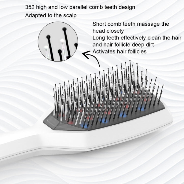 KAKUSAN KKS-203 Red Light Vibration Hair Comb Light Therapy Scalp Massage Instrument(White) - Hair Care by KAKUSAN | Online Shopping UK | buy2fix