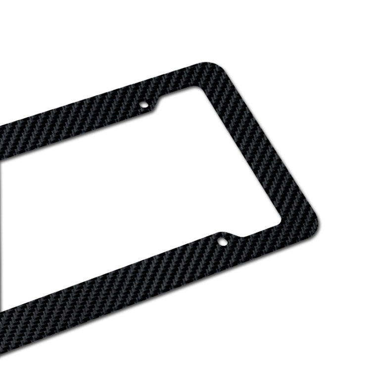 2pcs Carbon Fiber License Plate Frame Car Modification Supplies - In Car by buy2fix | Online Shopping UK | buy2fix