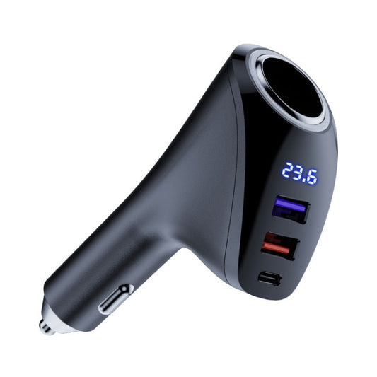 Car Charger Multifunctional Digital Display QC Charging Cigarette Lighter Adapter, Model: AAC Dual USB - In Car by buy2fix | Online Shopping UK | buy2fix