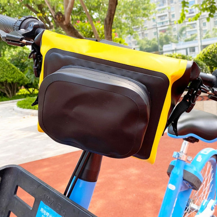 Bicycle Front Beam Waterproof Storage Hanging Bag(Yellow) - Bicycle Bags by buy2fix | Online Shopping UK | buy2fix