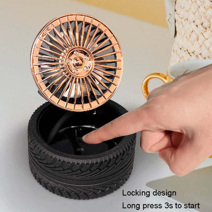 KD195 Electroplating Modification Small Fan Retro Wheel Fan(Red) - Consumer Electronics by buy2fix | Online Shopping UK | buy2fix