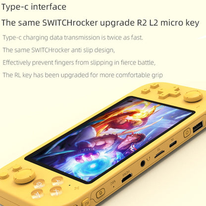 RG3000 Handheld Game Console Support Double Handle Mini Game Console(Yellow) - Pocket Console by buy2fix | Online Shopping UK | buy2fix