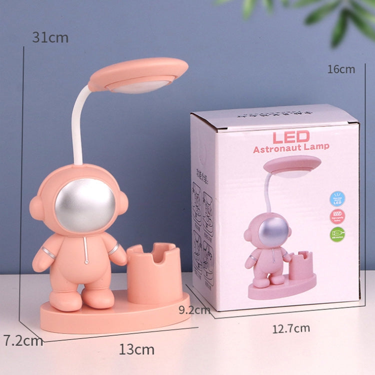 T509 Astronaut Pen Holder Desk Lamp with Pencil Sharpener Function(Pink) -  by buy2fix | Online Shopping UK | buy2fix