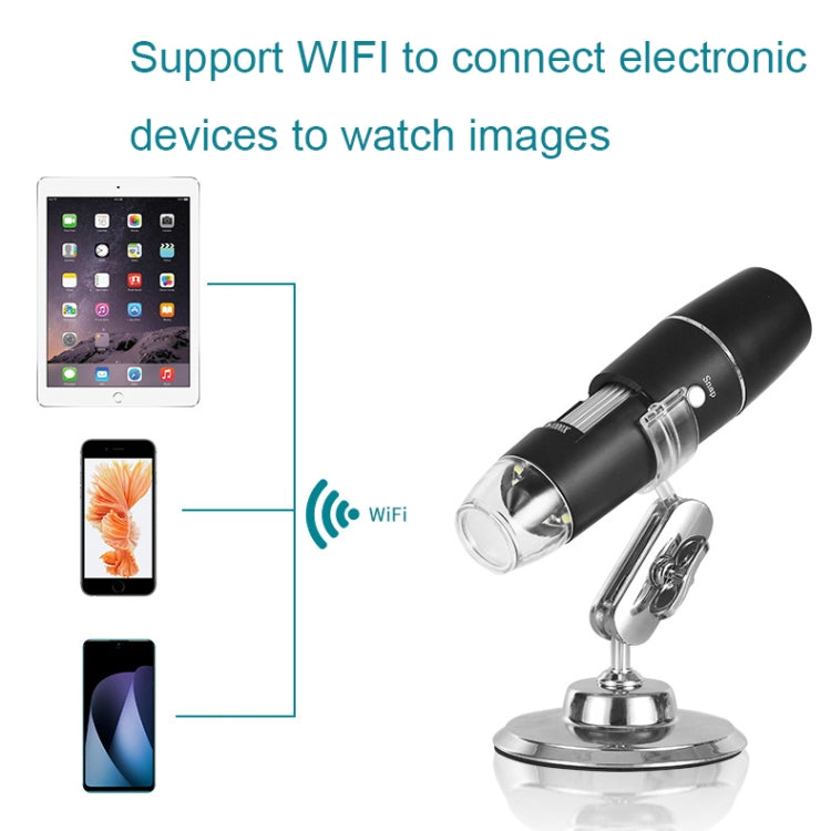 50X-1000X Wireless WIFI Connection LED Light Portable Digital Microscope, Specification: W05-Z11054 - Digital Microscope by buy2fix | Online Shopping UK | buy2fix