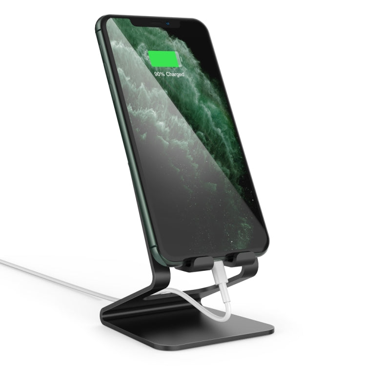 AhaStyle ST02 Mobile Phone Aluminum Alloy Fixed Bracket Storage Charging Base(Black) - Desktop Holder by AhaStyle | Online Shopping UK | buy2fix