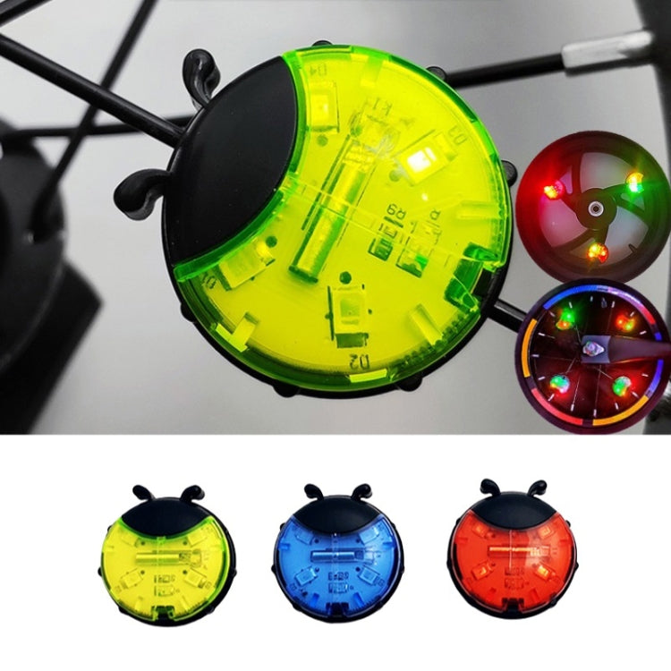 Ladybug Wheel Light Children Balance Bike Bicycle Hub Light, Color: Smart Green - Decorative Lights by buy2fix | Online Shopping UK | buy2fix