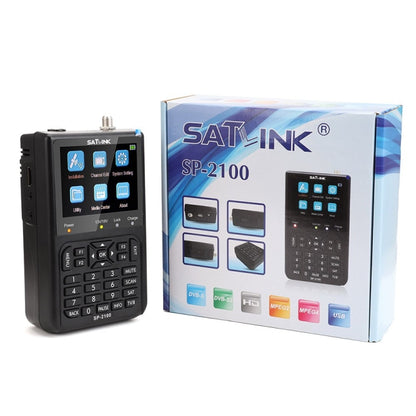 SATLINK SP-2100 HD Finder Meter Handheld Satellite Meter(EU Plug) -  by SATLINK | Online Shopping UK | buy2fix