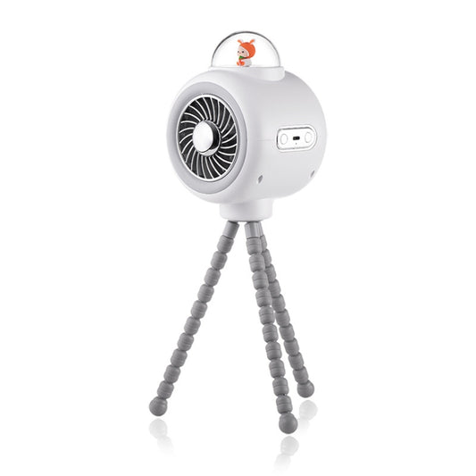 Baby Stroller Fan Home Mute Outdoor Cooling Portable Rabbit Octopus Fan Without Shake Head (White) - Electric Fans by buy2fix | Online Shopping UK | buy2fix