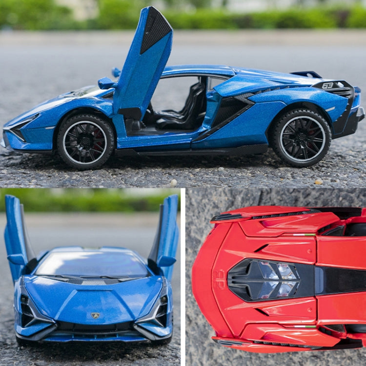 1:32 Simulation Sound Light Children Alloy Sports Car Model Boy Car Toy(Blue) - Model Toys by buy2fix | Online Shopping UK | buy2fix