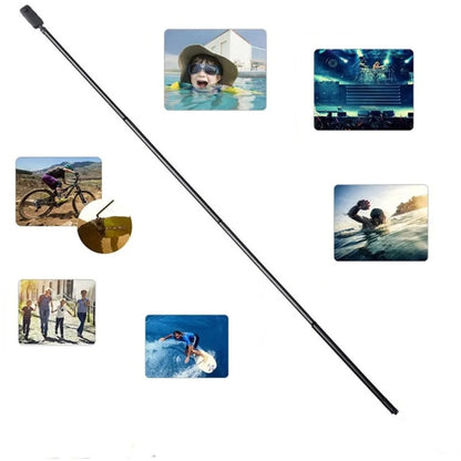 3m Carbon Fiber Extended Monopod Invisible Selfie Stick For Insta360  / DJI Action / GoPro / Xiao Yi Sports Camera - Extendable Pole by buy2fix | Online Shopping UK | buy2fix