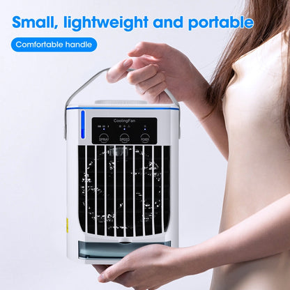 CF008 Mini Household Humidification Spray Air Cooler USB Plug-in Portable Air Conditioner Fan(White) - Electric Fans by buy2fix | Online Shopping UK | buy2fix