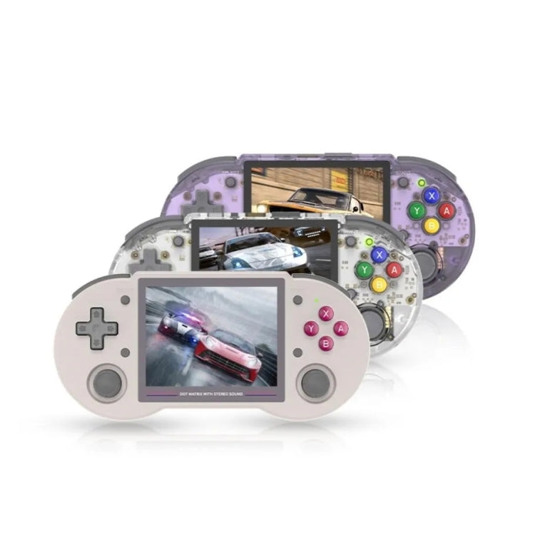 ANBERNIC RG353PS  3.5-Inch IPS Screen Handheld Game Console 2.4G/5G Wifi Linux System Game Player 16GB+128GB 20K Games(Transparent Purple) - Pocket Console by ANBERNIC | Online Shopping UK | buy2fix