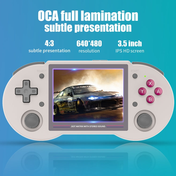 ANBERNIC RG353PS  3.5-Inch IPS Screen Handheld Game Console 2.4G/5G Wifi Linux System Game Player 16GB+128GB 20K Games(Transparent Purple) - Pocket Console by ANBERNIC | Online Shopping UK | buy2fix