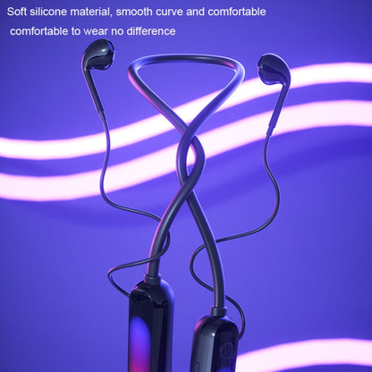 With Atmosphere Lamp Hanging Neck Bluetooth Earphone, Style: 4 In 1 - Neck-mounted Earphone by buy2fix | Online Shopping UK | buy2fix