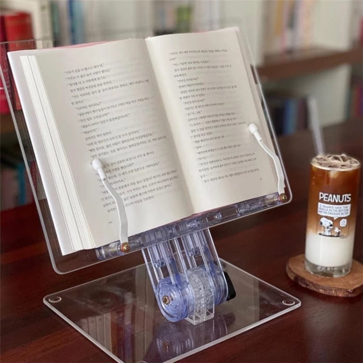 Student Desktop Reading Rack Transparent Acrylic Tablet Stand, Style: A Model Liftable - Desktop Holder by buy2fix | Online Shopping UK | buy2fix