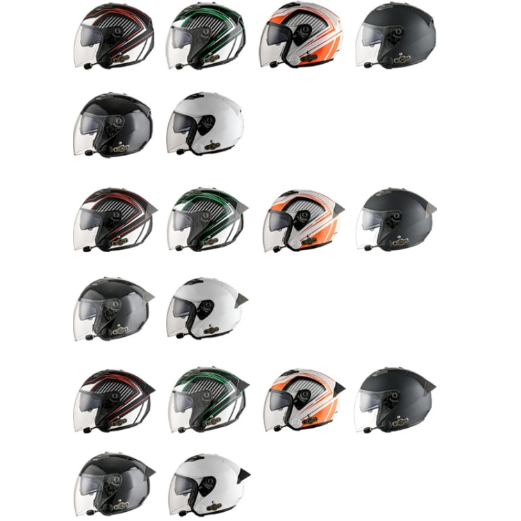 KUQIBAO Motorcycle Smart Bluetooth Sun Protection Double Lens Safety Helmet, Size: L(White) - Helmets by KUQIBAO | Online Shopping UK | buy2fix