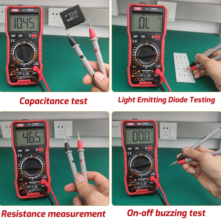 TASI TA803A Digital High Precision Multimeter Digital Display Household Multifunction Electrician Multimeter - Digital Multimeter by TASI | Online Shopping UK | buy2fix