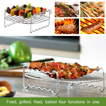 7 In 1  9-Inch Baking Cake Pan And Pizza Pan For 5.3-6.8qt Air Fryer - Kitchen Machine Accessories by buy2fix | Online Shopping UK | buy2fix