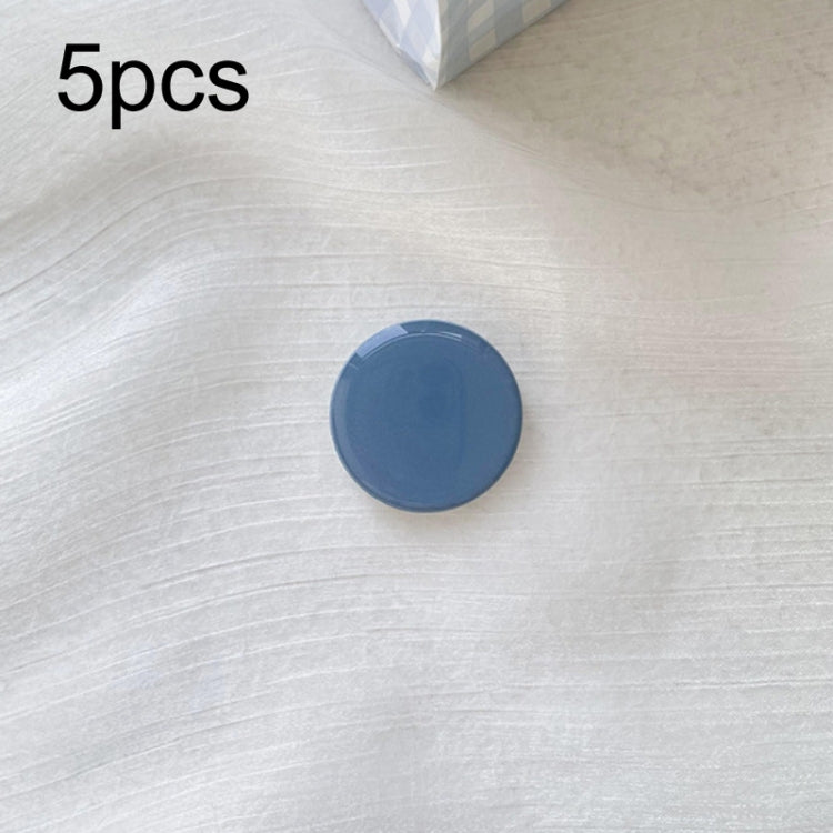 5pcs Solid Color Drop Glue Airbag Bracket Mobile Phone Ring Buckle(Blue) - Ring Holder by buy2fix | Online Shopping UK | buy2fix
