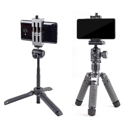 XILETU XJ-8 Aluminum Alloy Camera Head Tripod Mobile Phone Clip(Black) - Other Accessories by XILETU | Online Shopping UK | buy2fix
