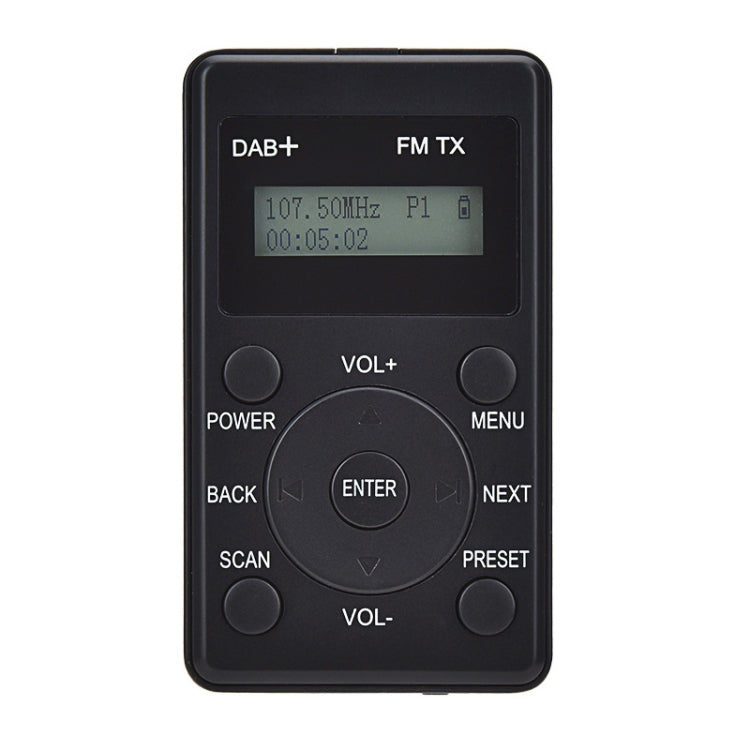 HanRongda HRD-100 Portable Digital Display DAB+ / DAB / FM Radio(Black) - Radio Player by HanRongda | Online Shopping UK | buy2fix