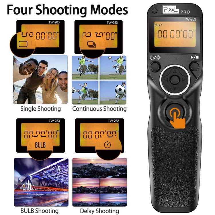 For Sony S1 Pixel TW283 Shutter Wireless Delay Remote Control SLR Shutter Flasher - Wireless Remote Control by Pixel | Online Shopping UK | buy2fix