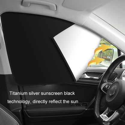 Heat-insulating Opaque Vinyl Coated Magnetic Car Curtains, Style: Full Blackout Rear Row - Window Foils & Solar Protection by buy2fix | Online Shopping UK | buy2fix