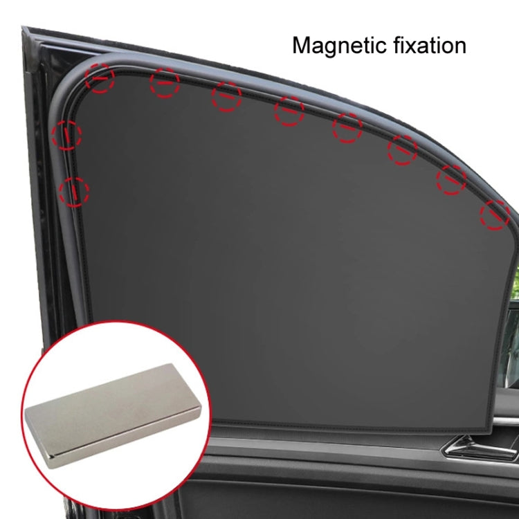 Heat-insulating Opaque Vinyl Coated Magnetic Car Curtains, Style: Titanium Silver Co-pilot - Window Foils & Solar Protection by buy2fix | Online Shopping UK | buy2fix