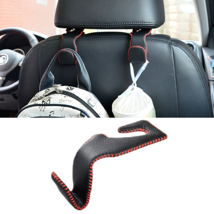 Car Hidden Multi-function Seat Back Seat Small Hook(Black Red) - Auto Fastener & Clips by buy2fix | Online Shopping UK | buy2fix