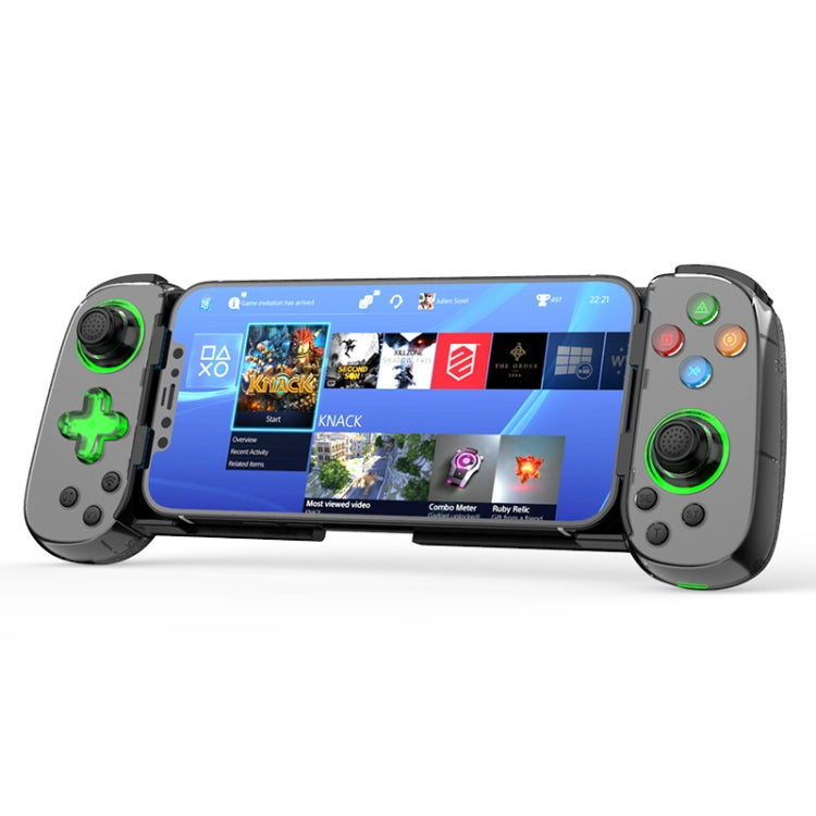 D7 BT5.0 Retractable Gamepad With Light For PC / Android / IPhone /Win7 10 11/Mac OS/Switch(Black) - Gamepads by buy2fix | Online Shopping UK | buy2fix