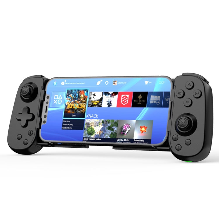 D6  Bluetooth Retractable Gamepad Dual Hall Six-Axis Somatosensory For Android/IPhone /Switch(Black) - Gamepads by buy2fix | Online Shopping UK | buy2fix