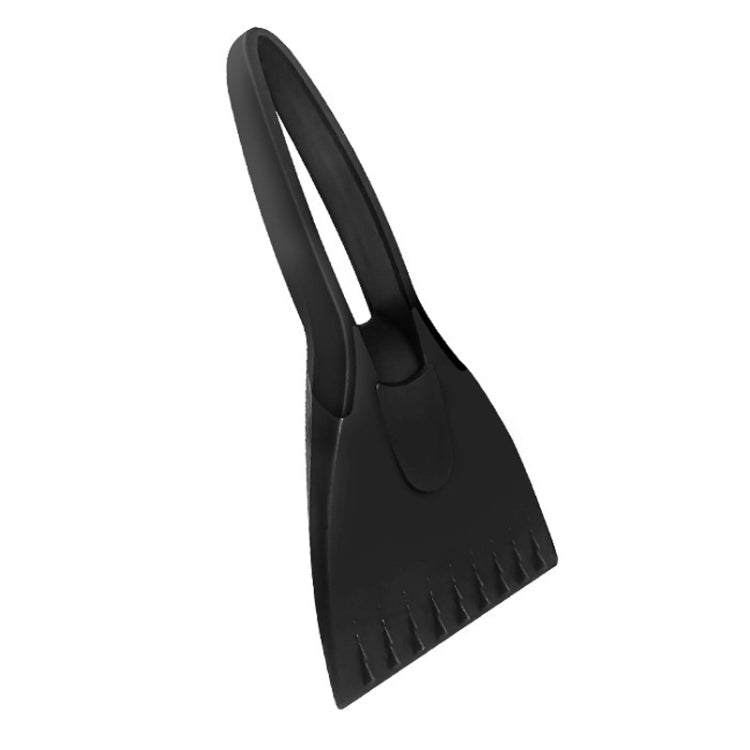 Mini Car Snow Shovel Multifunctional Silicone Anti-Slip Handle De-Icing Tool(Black) - Ice Scraper by buy2fix | Online Shopping UK | buy2fix