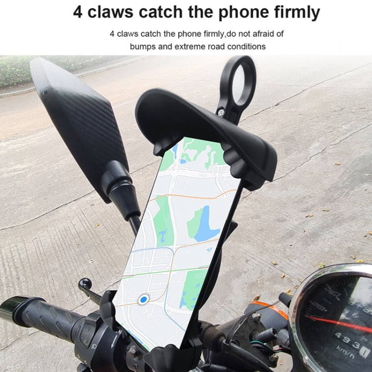 Motorcycle Sunshade Rainproof Mobile Phone Holder, Shape: Charging Handlebar Holder 5V-2A - Holder by buy2fix | Online Shopping UK | buy2fix