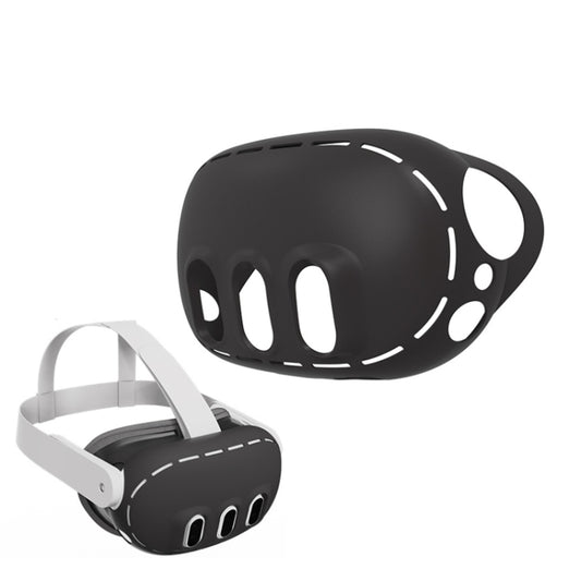For Oculus Quest 3 VR Host Protective Cover Silicone Dustproof Shell(Black) - VR Accessories by iplay | Online Shopping UK | buy2fix