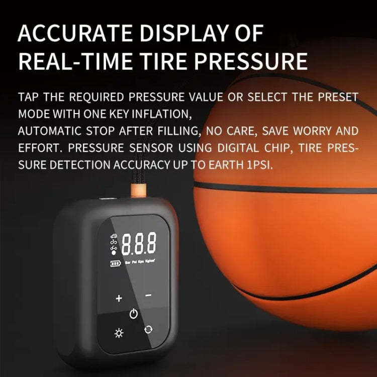 Multifunctional Portable Car Electric Wireless Tire Inflator Pump(Mechanical Button) - Inflatable Pump by buy2fix | Online Shopping UK | buy2fix