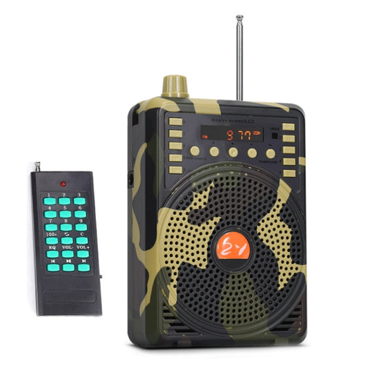 48W Wireless Bluetooth Voice Amplifier with Remote Control Supports USB/TF Card Playback EU Plug(Camouflage) - Midrange Speaker & Frequency Divider by buy2fix | Online Shopping UK | buy2fix