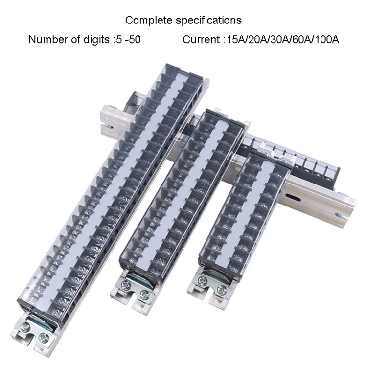 CHINT TD-100-10 Terminal Block Rail Type Wiring Block Paralleling Wires Wire Connector - Booster Cable & Clip by CHNT | Online Shopping UK | buy2fix