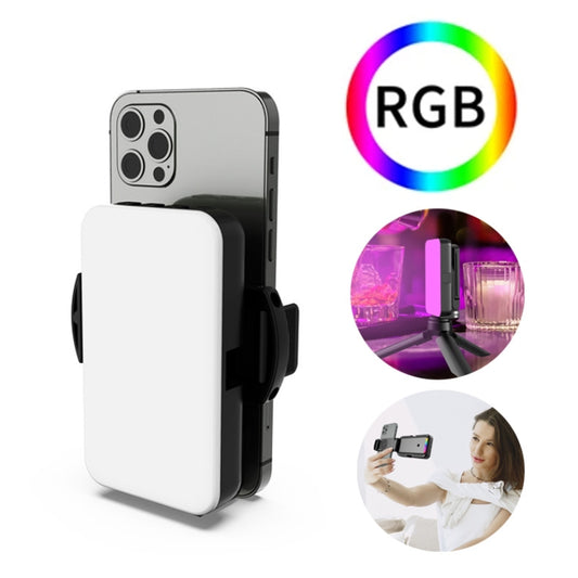 RGB Fill Light Photography Lamp With Hidden Folding Phone Clip & Cold Shoe Interface F-615 - Selfie Light by buy2fix | Online Shopping UK | buy2fix