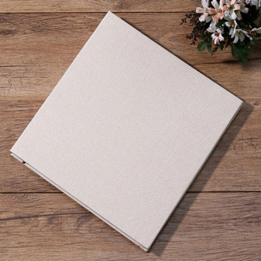 Simple Linen Self-adhesive Film Album Retro Family Large Capacity Handmade Creative Gifts(Beige White Page) - Home & Garden by buy2fix | Online Shopping UK | buy2fix