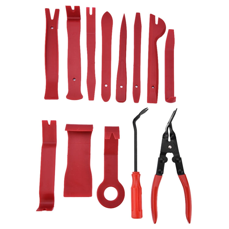 13 PCS Car Audio Disassembly Modification Tool Interior Door Panel Disassembly Screwdriver Installation Soundproof Repair Tool(Red) - In Car by buy2fix | Online Shopping UK | buy2fix