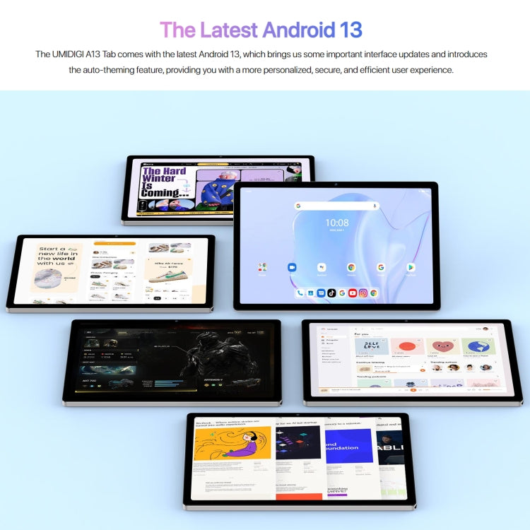 UMIDIGI A13 Tab 4G Tablet PC, 10.51 inch, 8GB+128GB, Face Unlock, Android 13 Unisoc T616 Octa-Core up to 2.0GHz, Support BT & WiFi & TF Card & GPS(Space Grey) - Other by UMIDIGI | Online Shopping UK | buy2fix