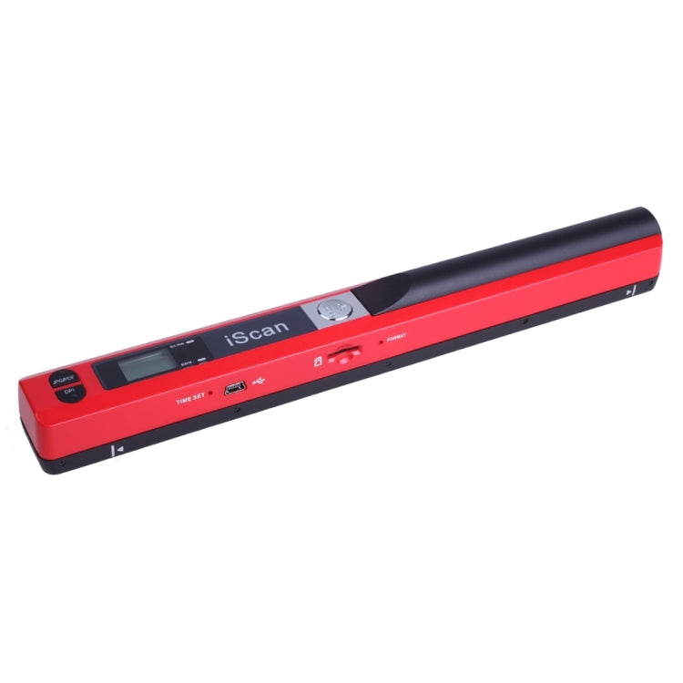 iScan01 Mobile Document Handheld Scanner with LED Display, A4 Contact Image Sensor(Red) - Consumer Electronics by buy2fix | Online Shopping UK | buy2fix