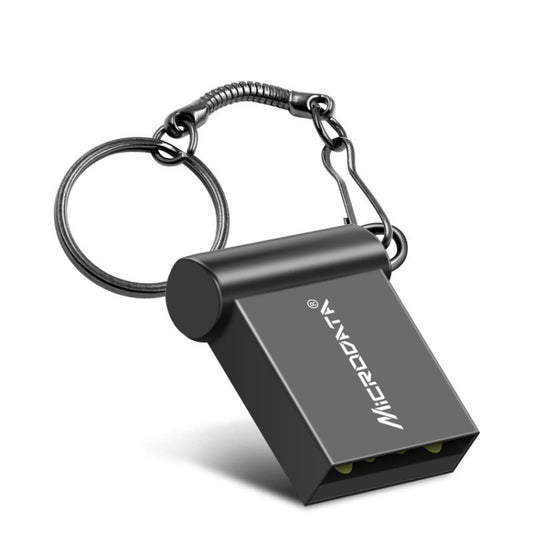 MiCRODATA 4GB USB 2.0 Computer and Car Two-use Mini Metal U Disk (Black) - USB Flash Drives by MiCRODATA | Online Shopping UK | buy2fix