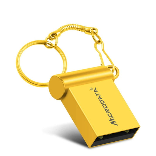 MiCRODATA 16GB USB 2.0 Computer and Car Two-use Mini U Disk (Gold) - USB Flash Drives by MiCRODATA | Online Shopping UK | buy2fix