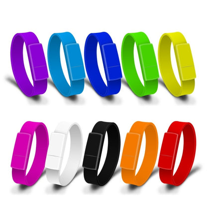 MicroDrive 4GB USB 2.0 Fashion Bracelet Wristband U Disk (Orange) - USB Flash Drives by MicroDrive | Online Shopping UK | buy2fix