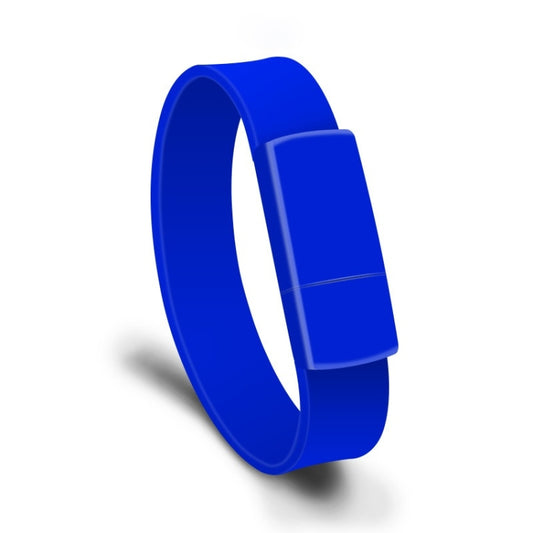 MicroDrive 4GB USB 2.0 Fashion Bracelet Wristband U Disk (Blue) - USB Flash Drives by MicroDrive | Online Shopping UK | buy2fix