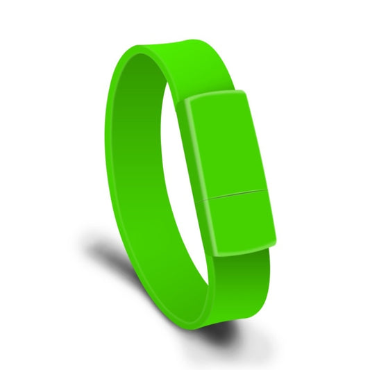 MicroDrive 64GB USB 2.0 Fashion Bracelet Wristband U Disk (Green) - Computer & Networking by MicroDrive | Online Shopping UK | buy2fix